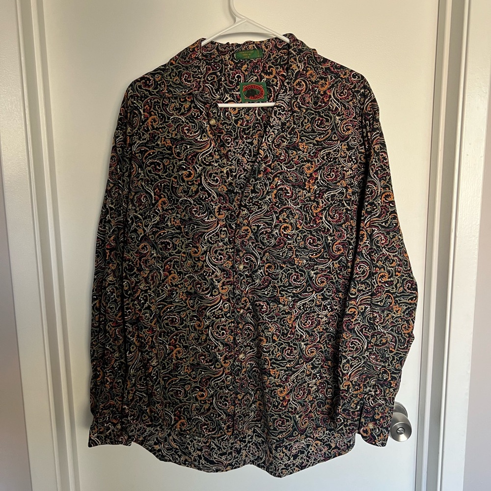 Boston Traders Paisley Men’s button down dress shirt size XL